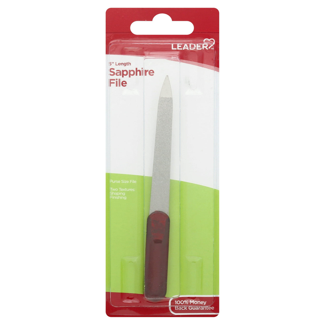 Leader Sapphire File 5 Inch Length, 1 Ea